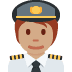 🧑🏽‍✈️ pilot: medium skin tone display on Twitter